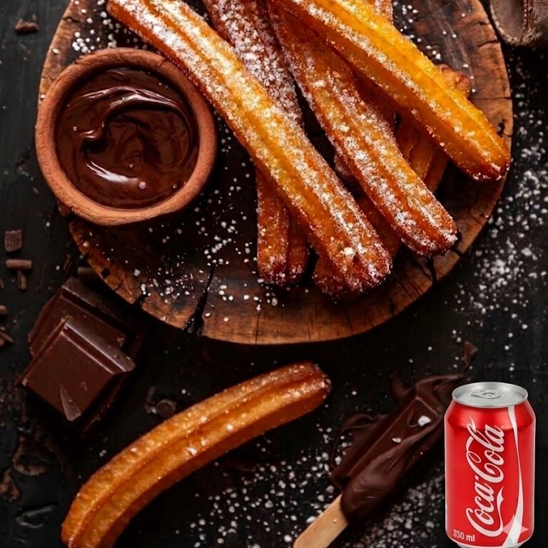 5'li Churro + 330 ml Coca-cola