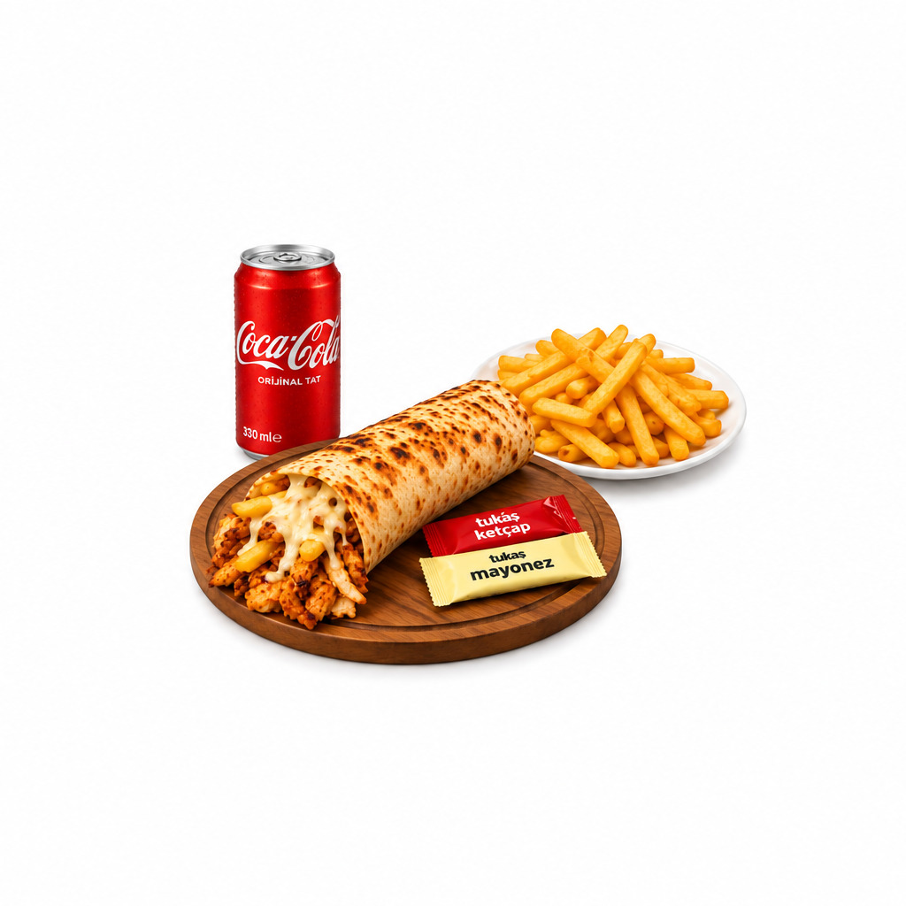Köşem Box Fest Tavuk Döner Dürüm Menü