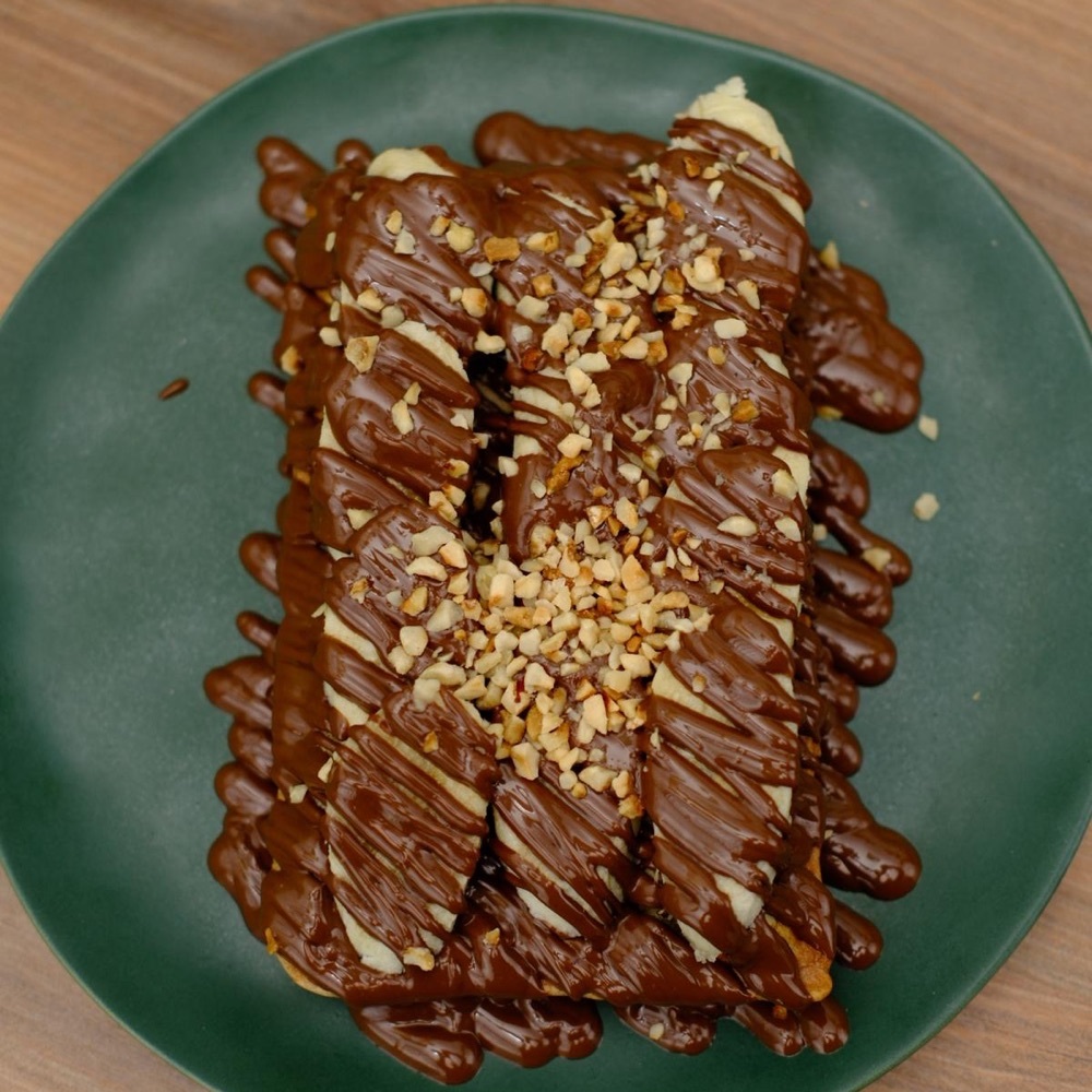 Sütlü Çikolatalı Muzlu Waffle (BelçikaHamur)