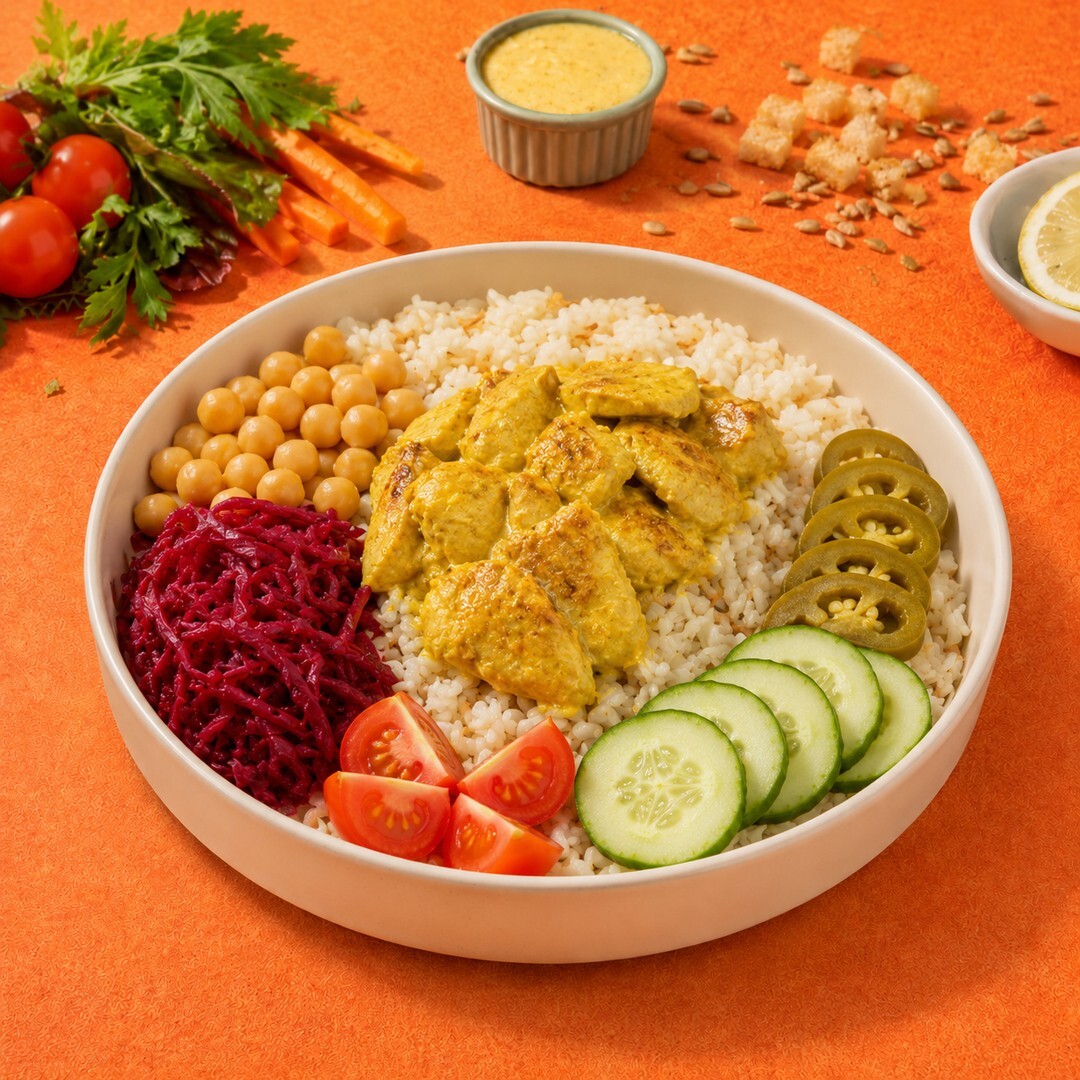 Köri Soslu Tavuk Pilav Bowl