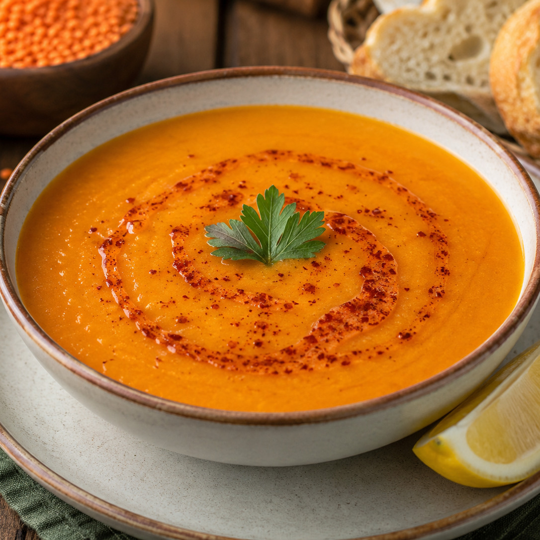 Süzme Mercimek Çorbası