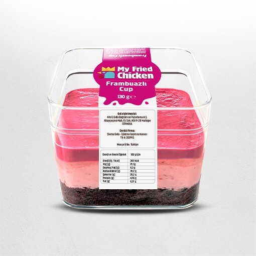 Frambuazlı Cup Pasta (130 gr.)