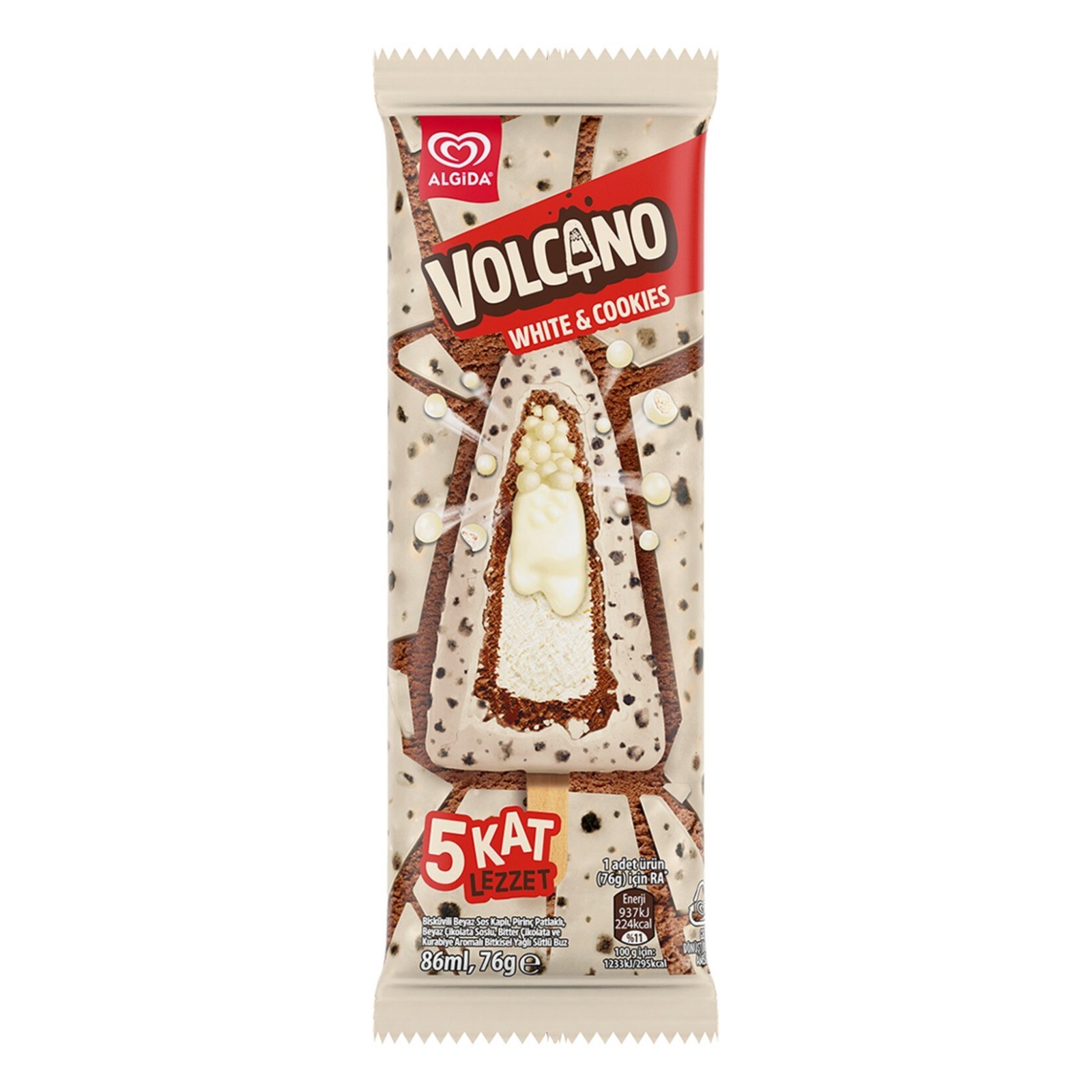 Volcano 5 Kat Lezzet White & Cookies