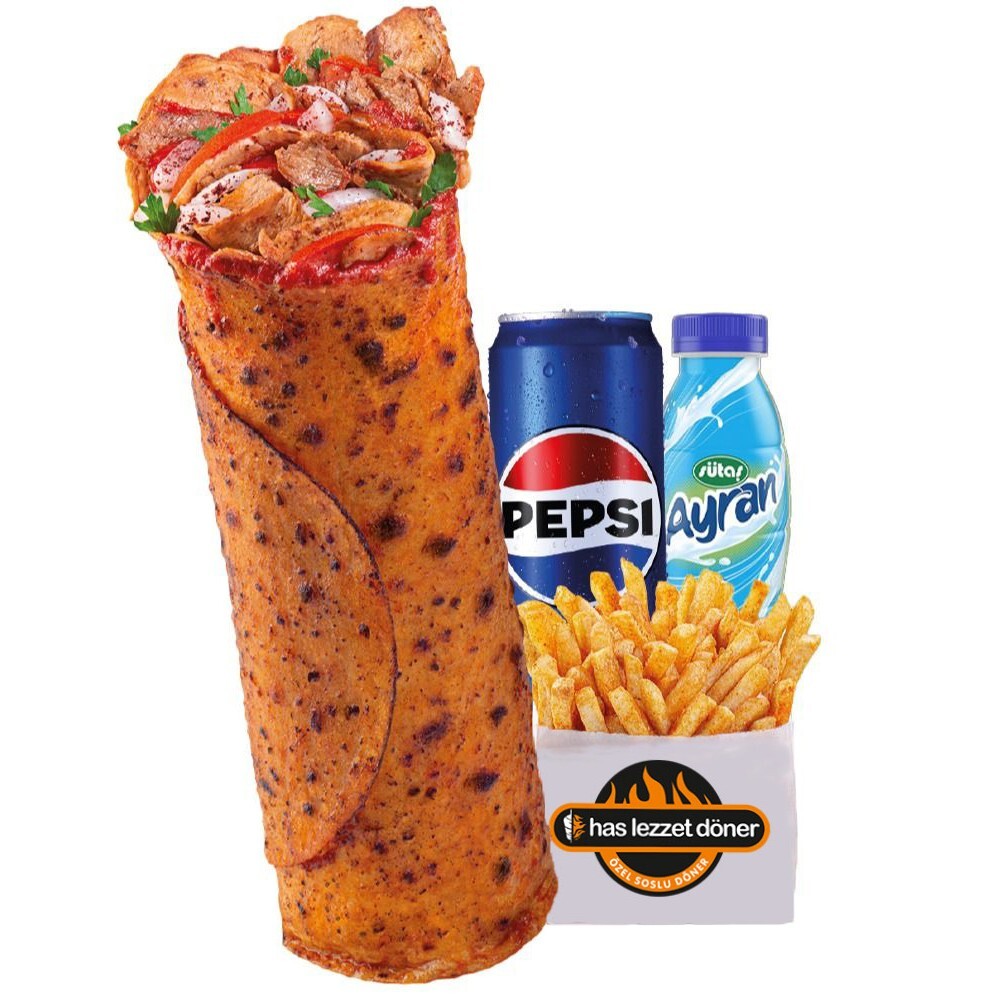 Medium Tavuk Döner Dürüm Menü