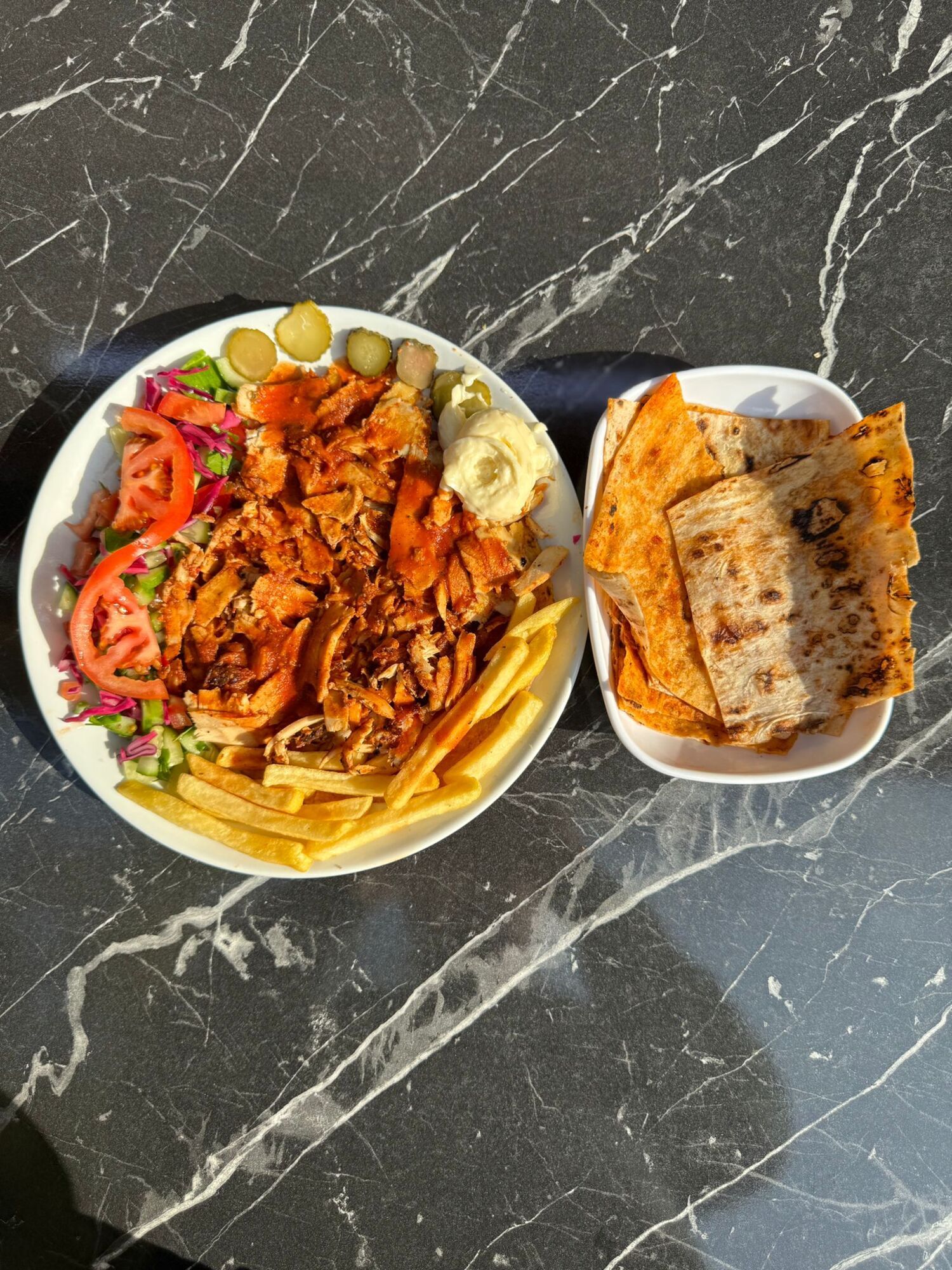 Tabakta Tavuk Döner Porsiyon (100 gr)