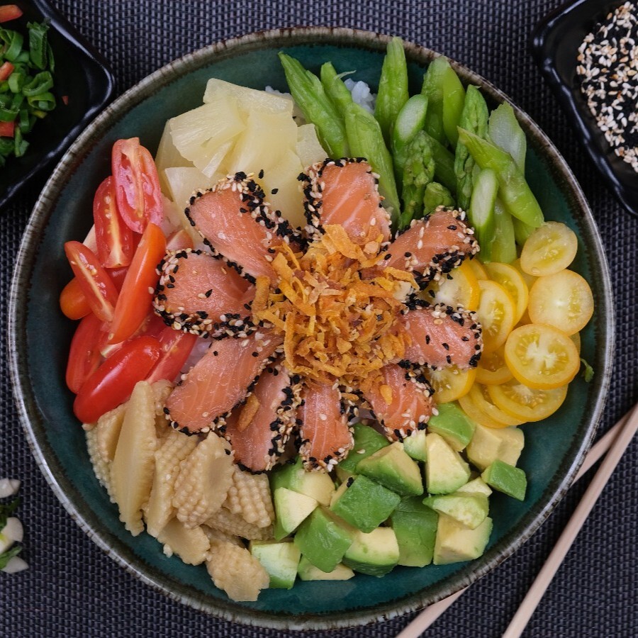 Sesame Salmon Bowl