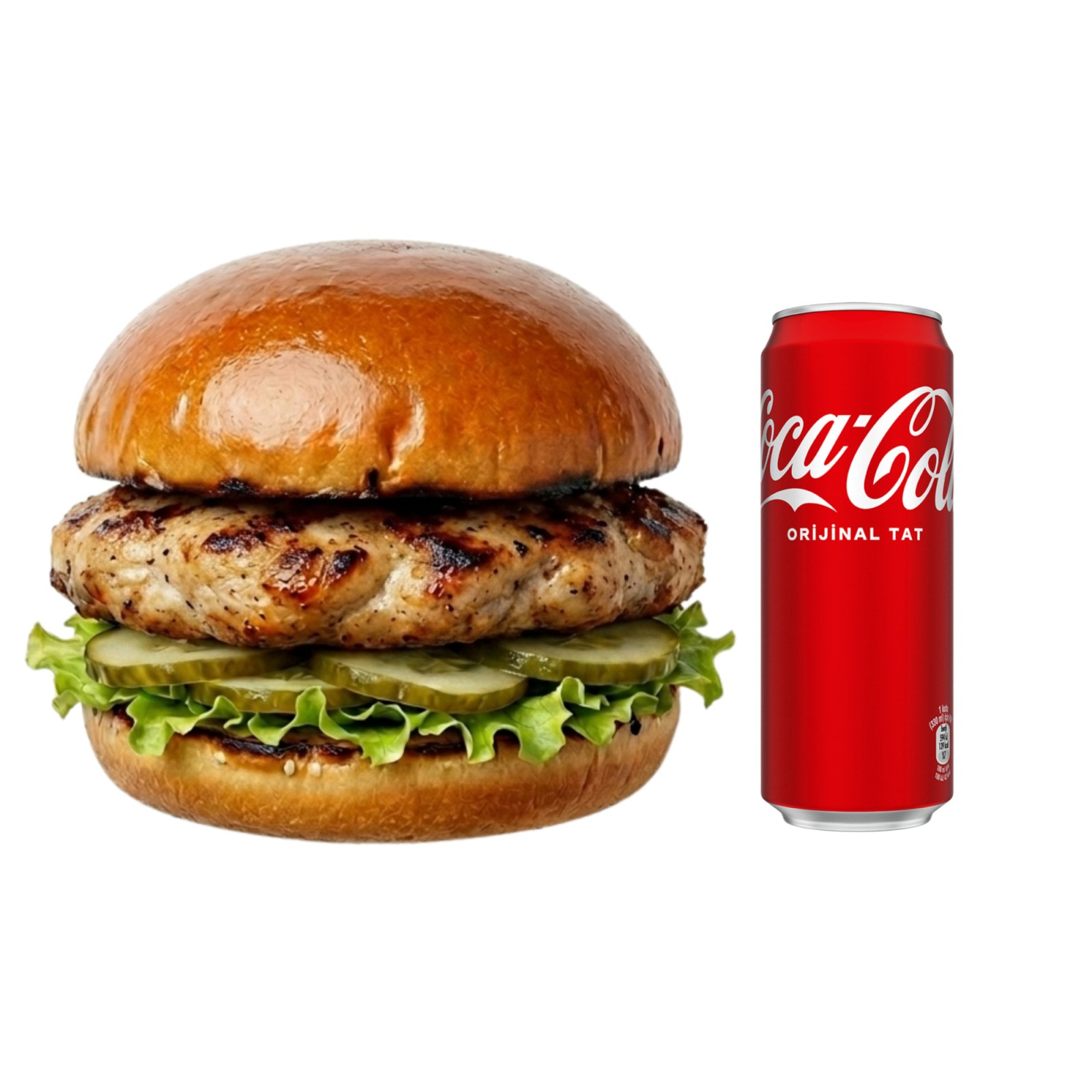 Chicken Filled Burger Menü