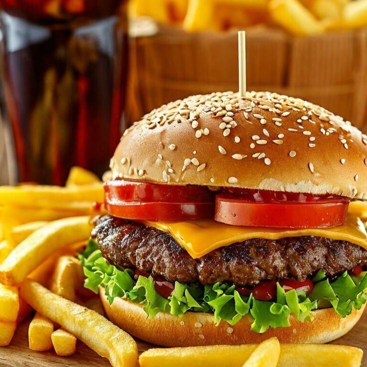 Cheeseburger (100 G) Menü