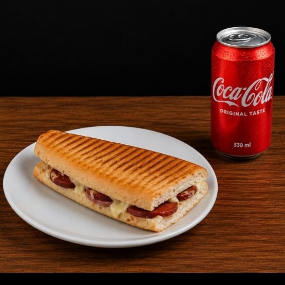 Karışık Tost + Coca-Cola (33 cl.)