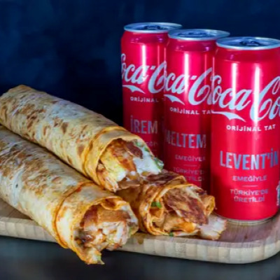 3'lü Tavuk Döner Dürüm Menü