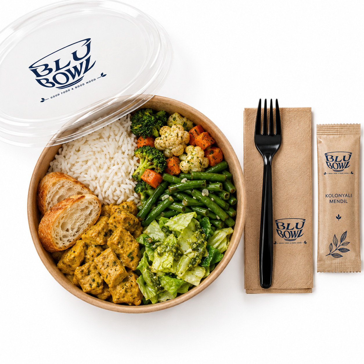 Köri Soslu Tavuk Bowl