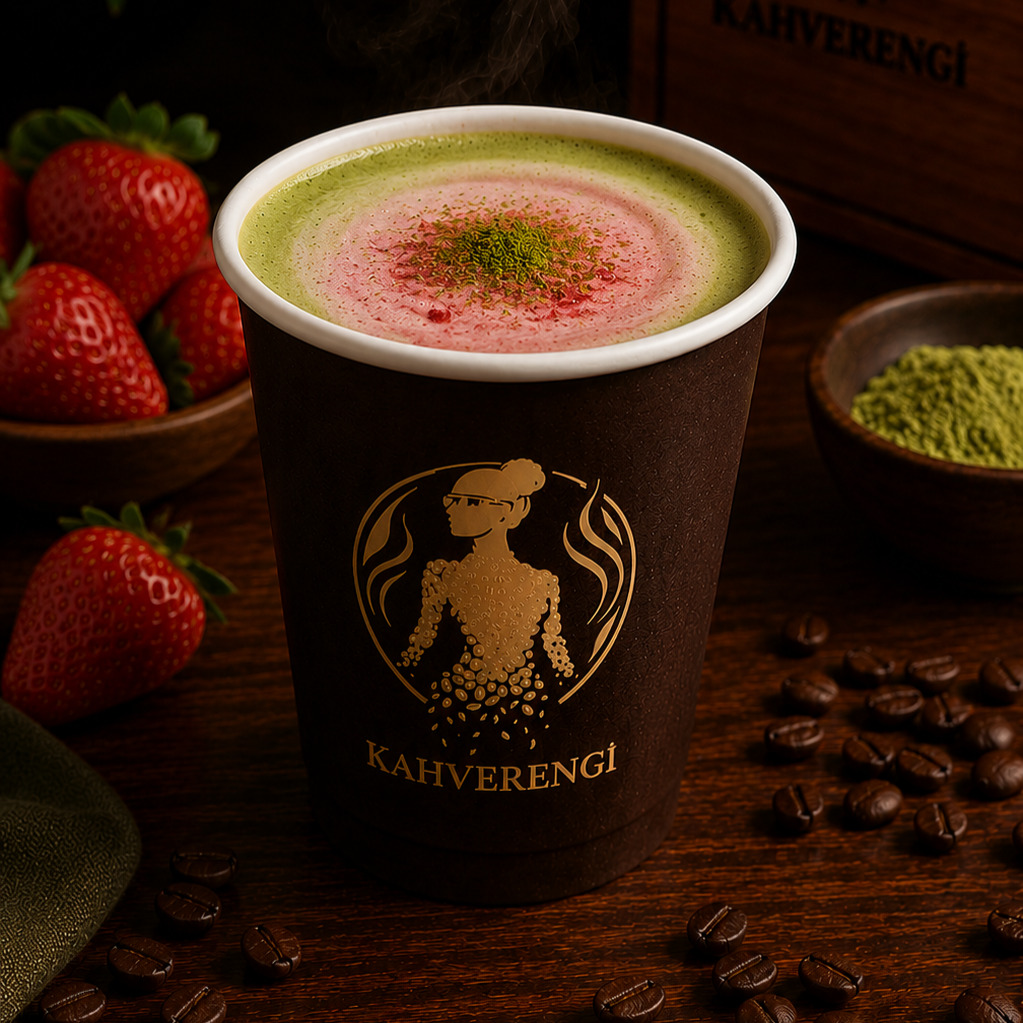 Strawberry Matcha Hot
