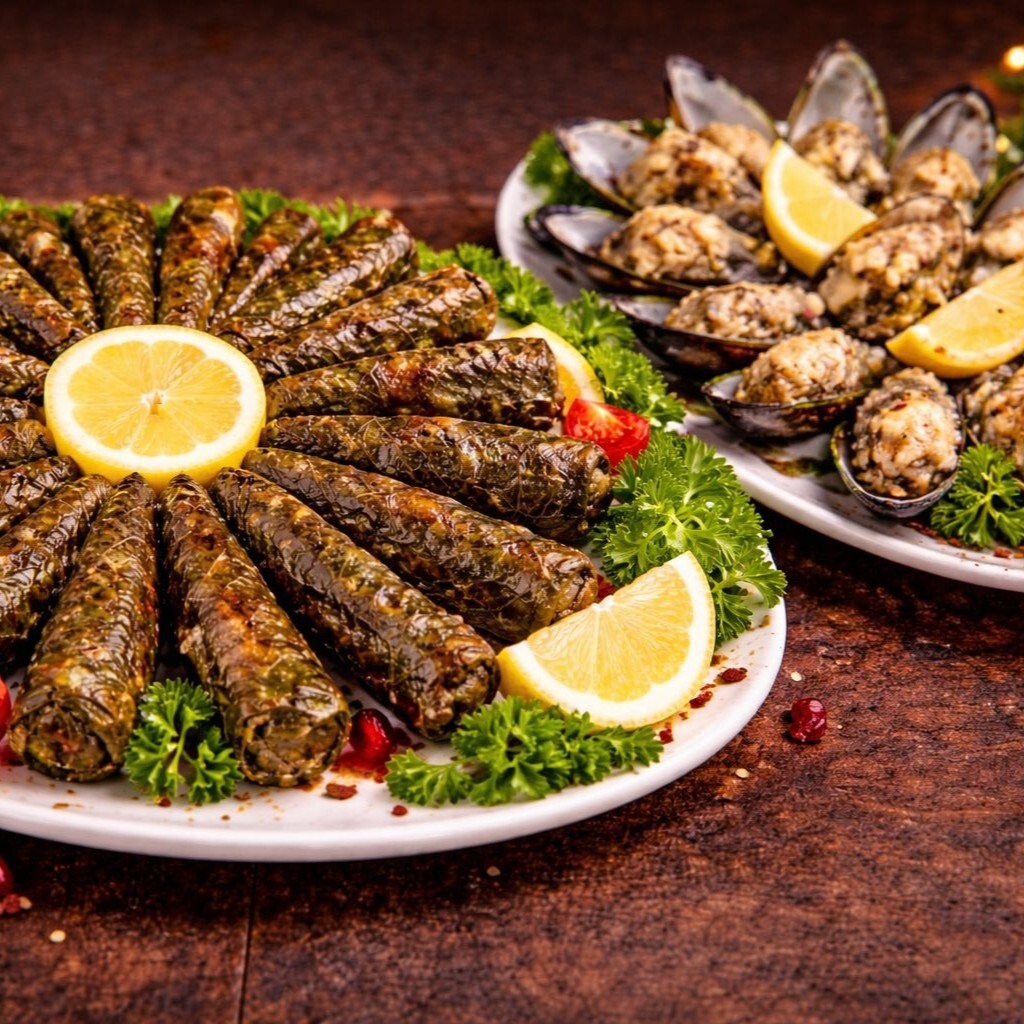 Zeytinyağlı Yaprak Sarma 1000g+ 20 Karışık Midye Dolma