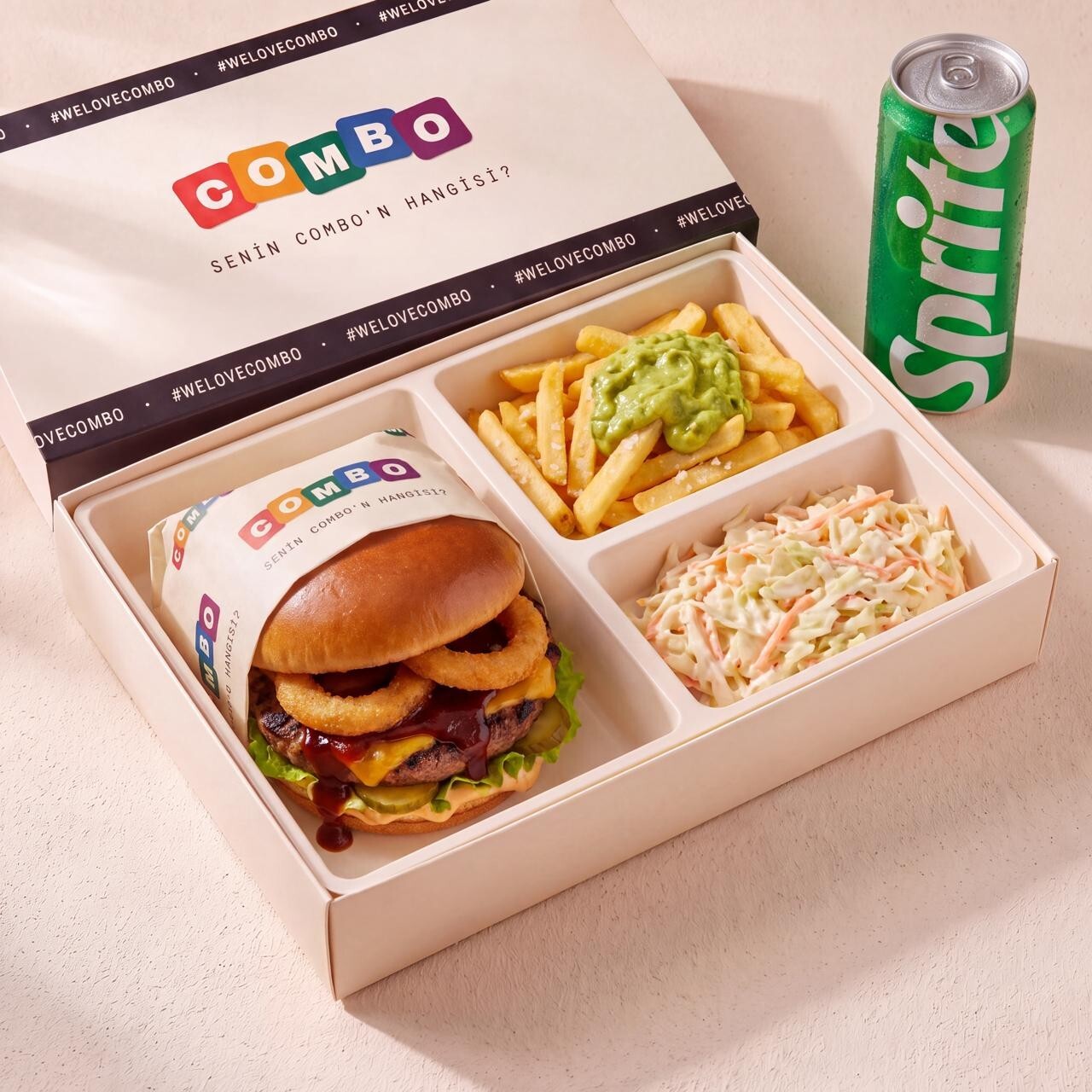 Mangal Ateşinde Burger Menü + 1 Kutu içecek