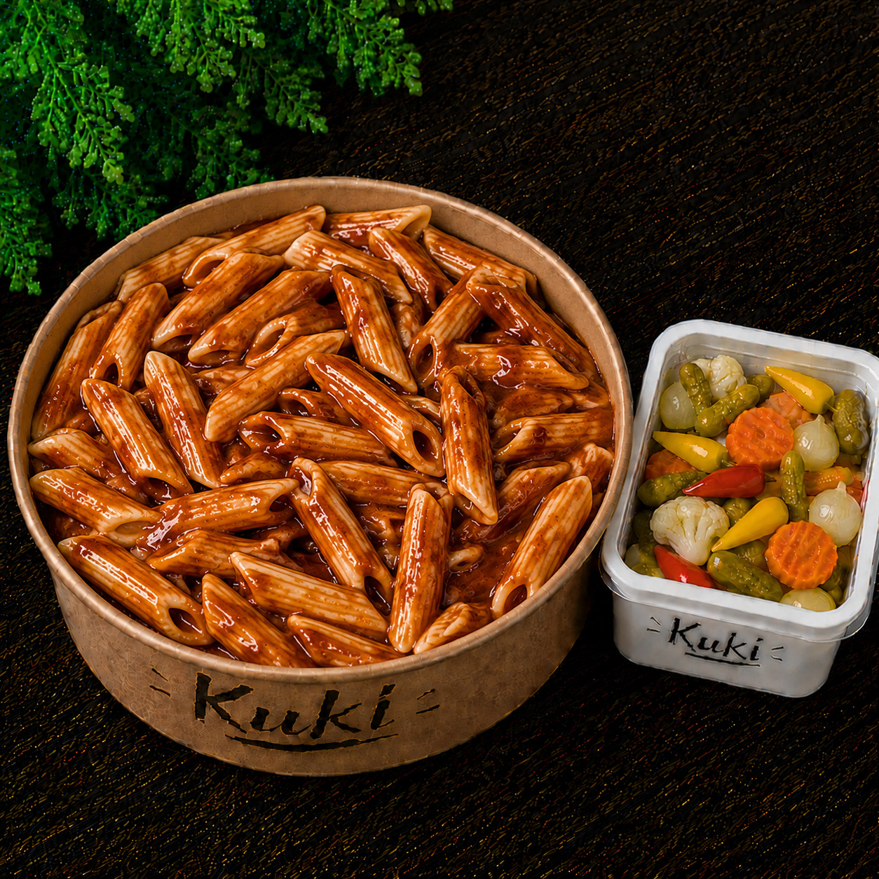BARBEKÜ SOSLU MAKARNA 350gr