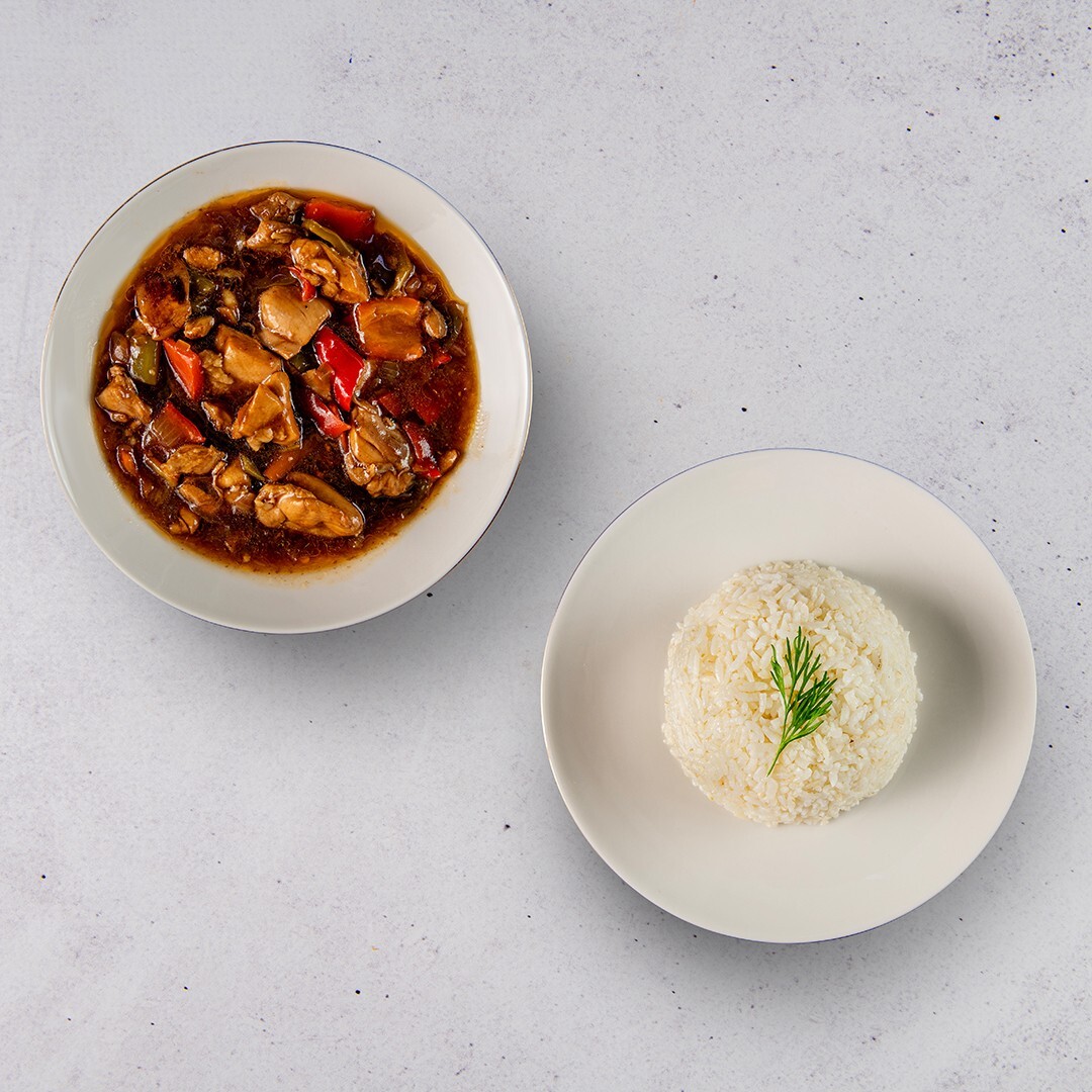 Barbekü Soslu Tavuk & Pirinç Pilavı 500 GR.