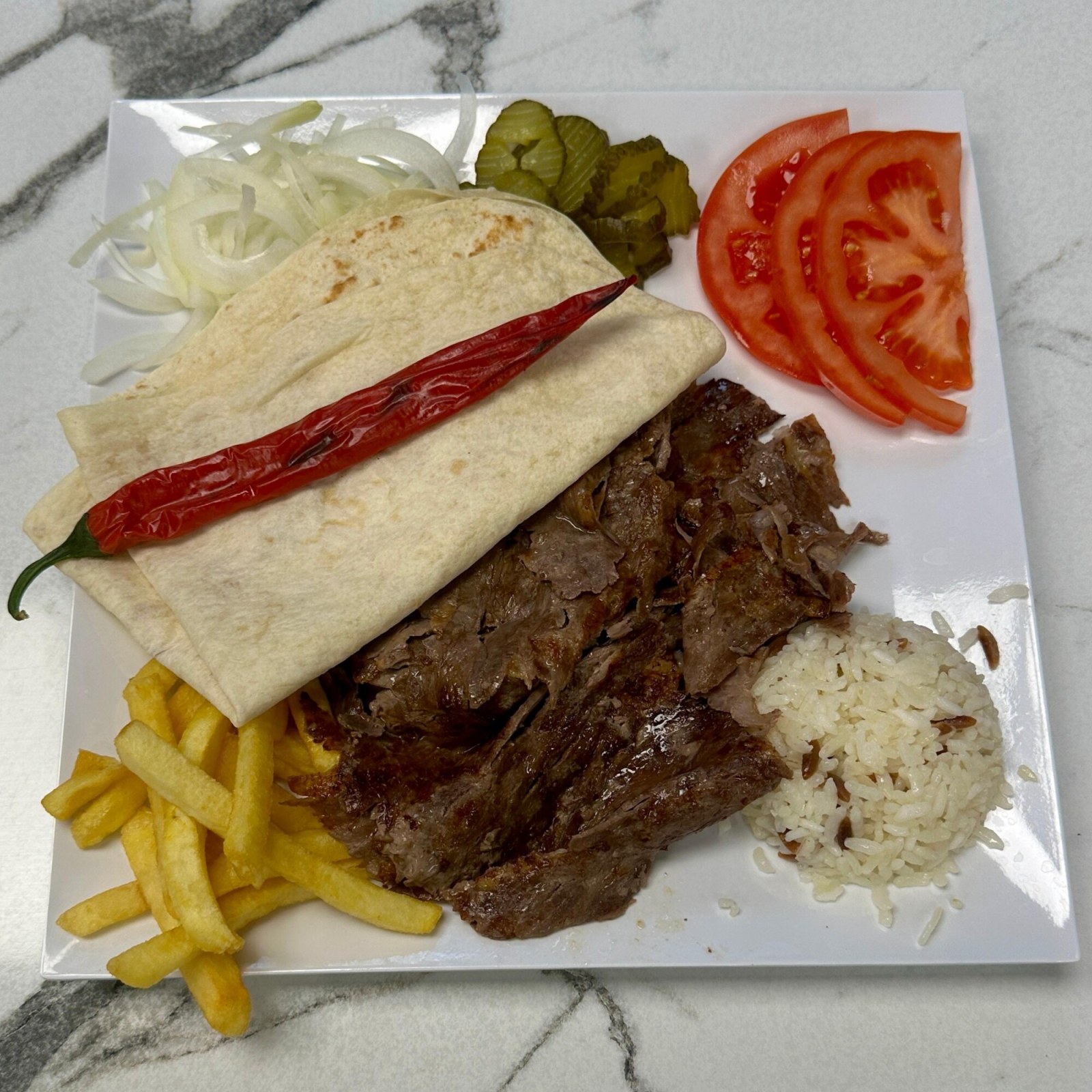 Yaprak Et Döner Servis ( 500 Gram )