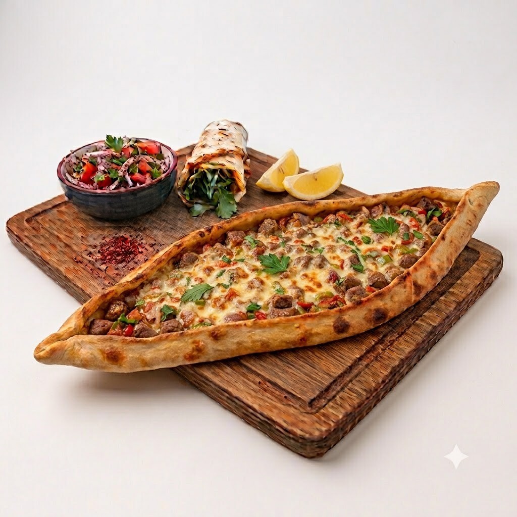 Kuşbaşılı Kaşarlı Pide