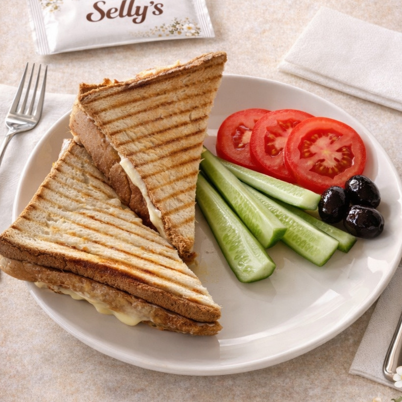 Kaşarlı Tost (Salatalı)