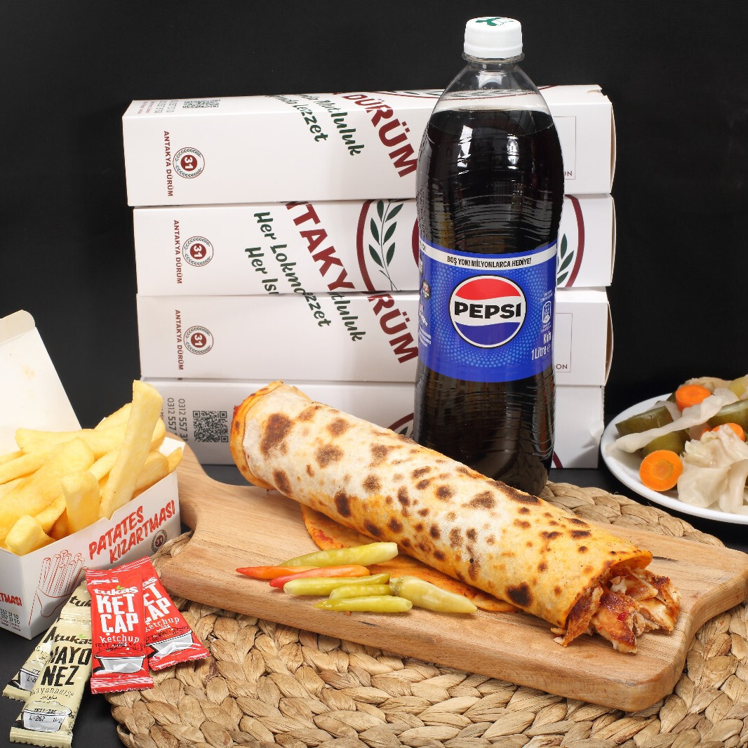4'Lü Tavuk Döner Dürüm Aile Boy Menü