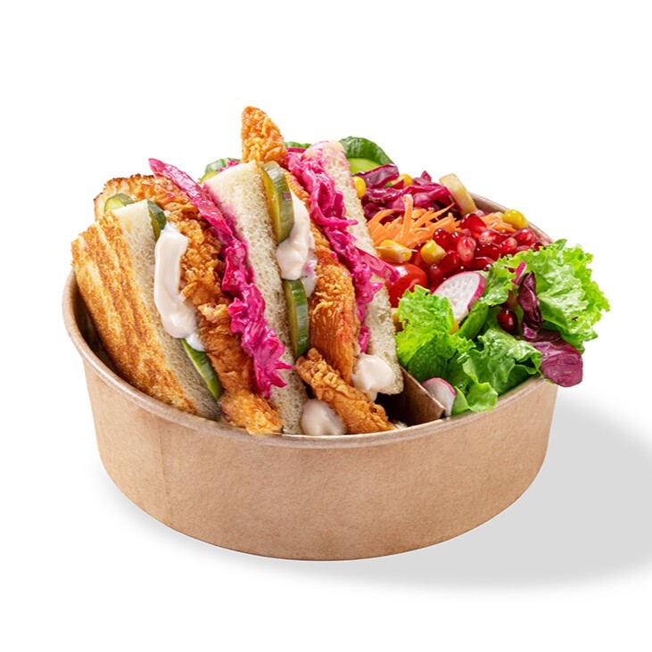 Bamba Chicken Sandwich & Salad
