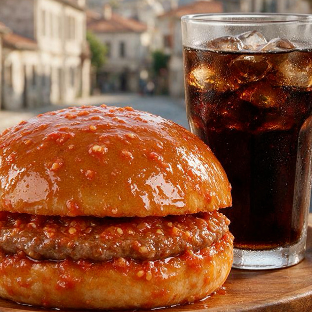 Avantaj menü 2 Islak Hamburger + İçecek bedava