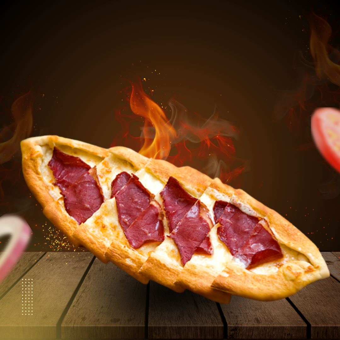 Pastırma Kaşarlı Pide