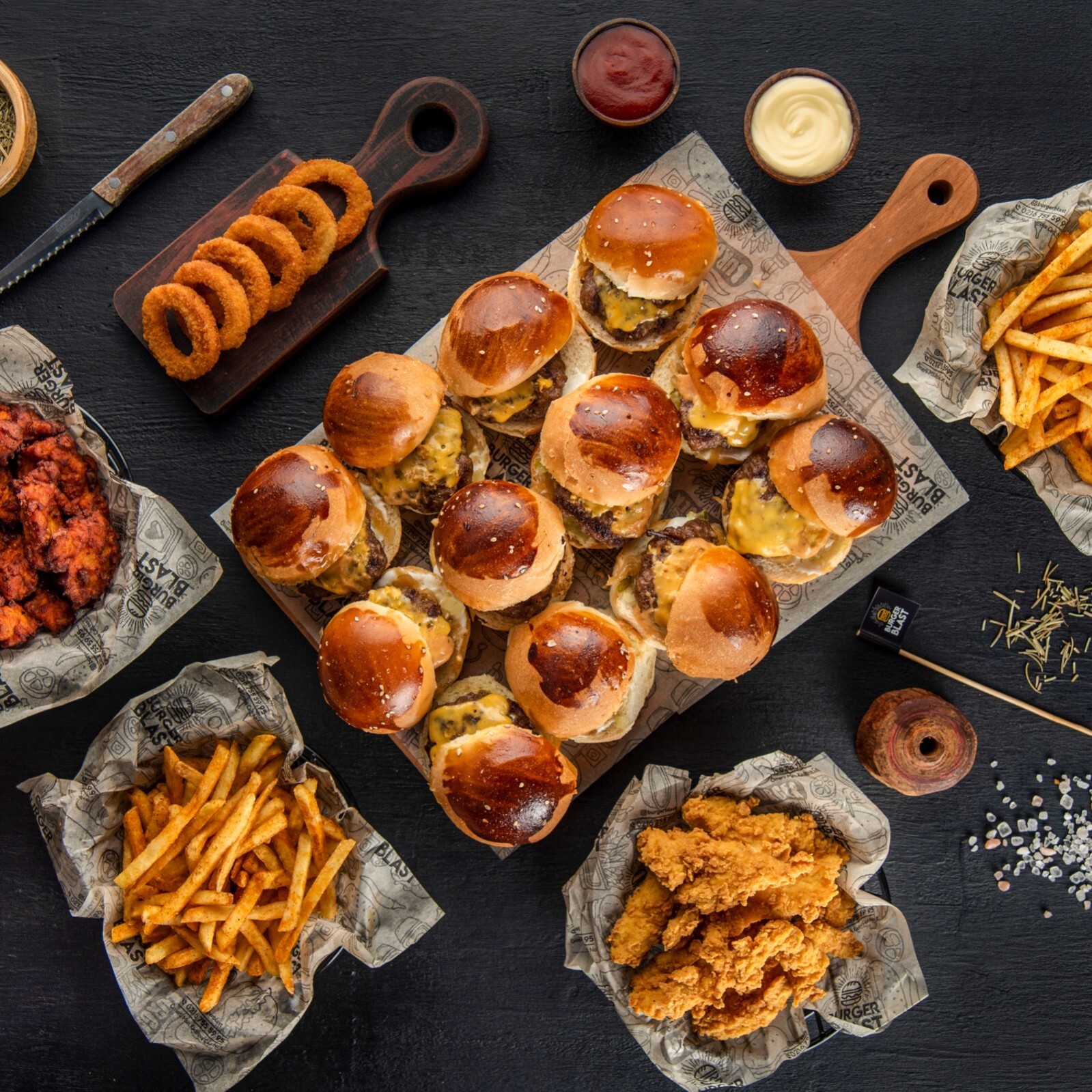 (12'li) Mini Cheeseburger Sandık Menü