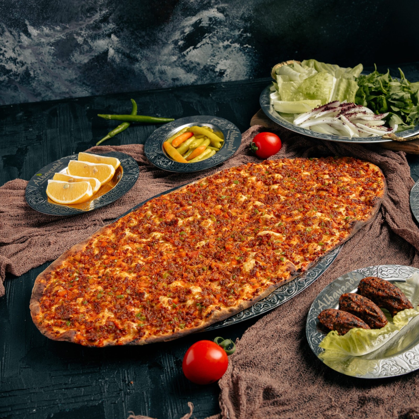 2’li antep acılı lahmacun