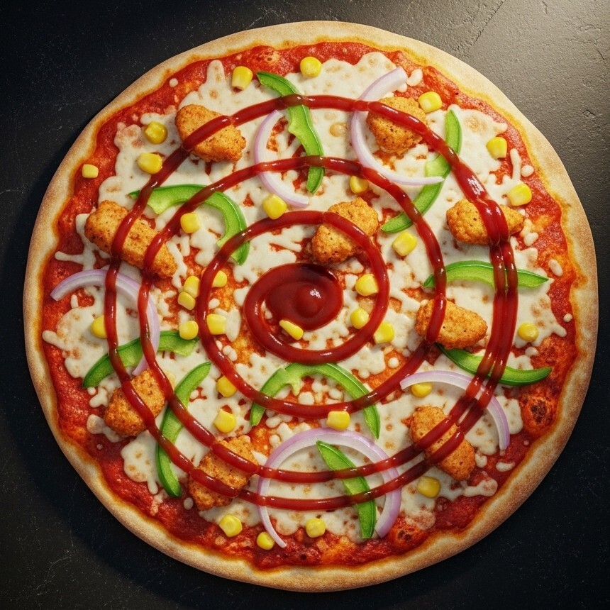 Bbq Tavuklu Büyük Boy Pizza