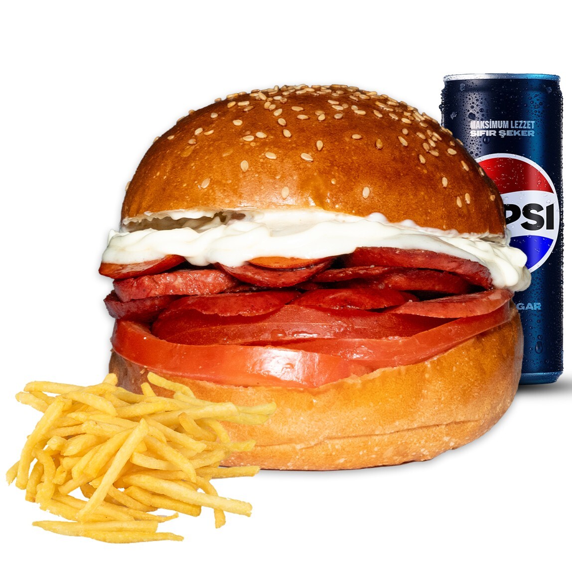 İso Özel Sucuk Burger Menü