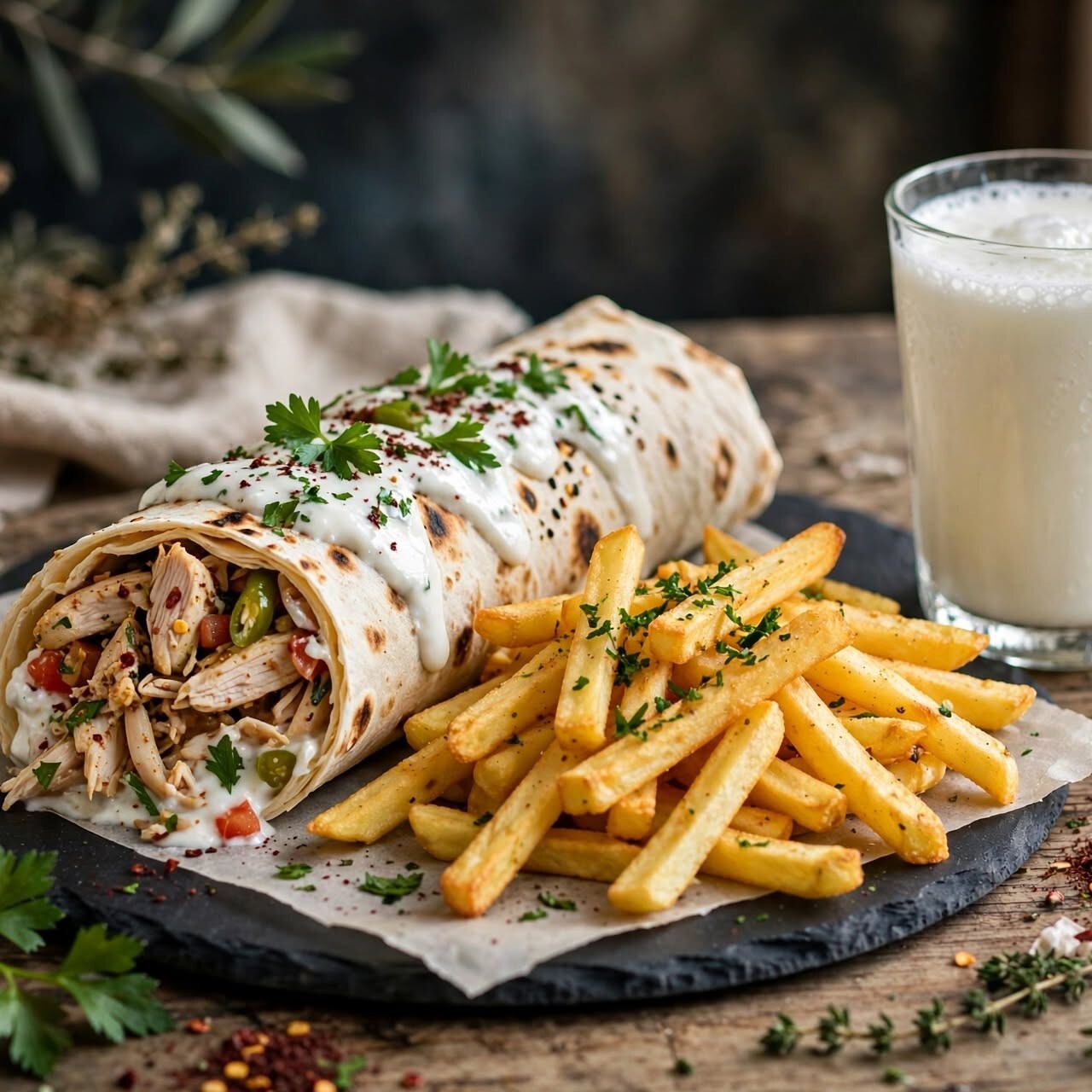 Janti Yoğurtlu Tavuk Tantuni Dürüm Menü