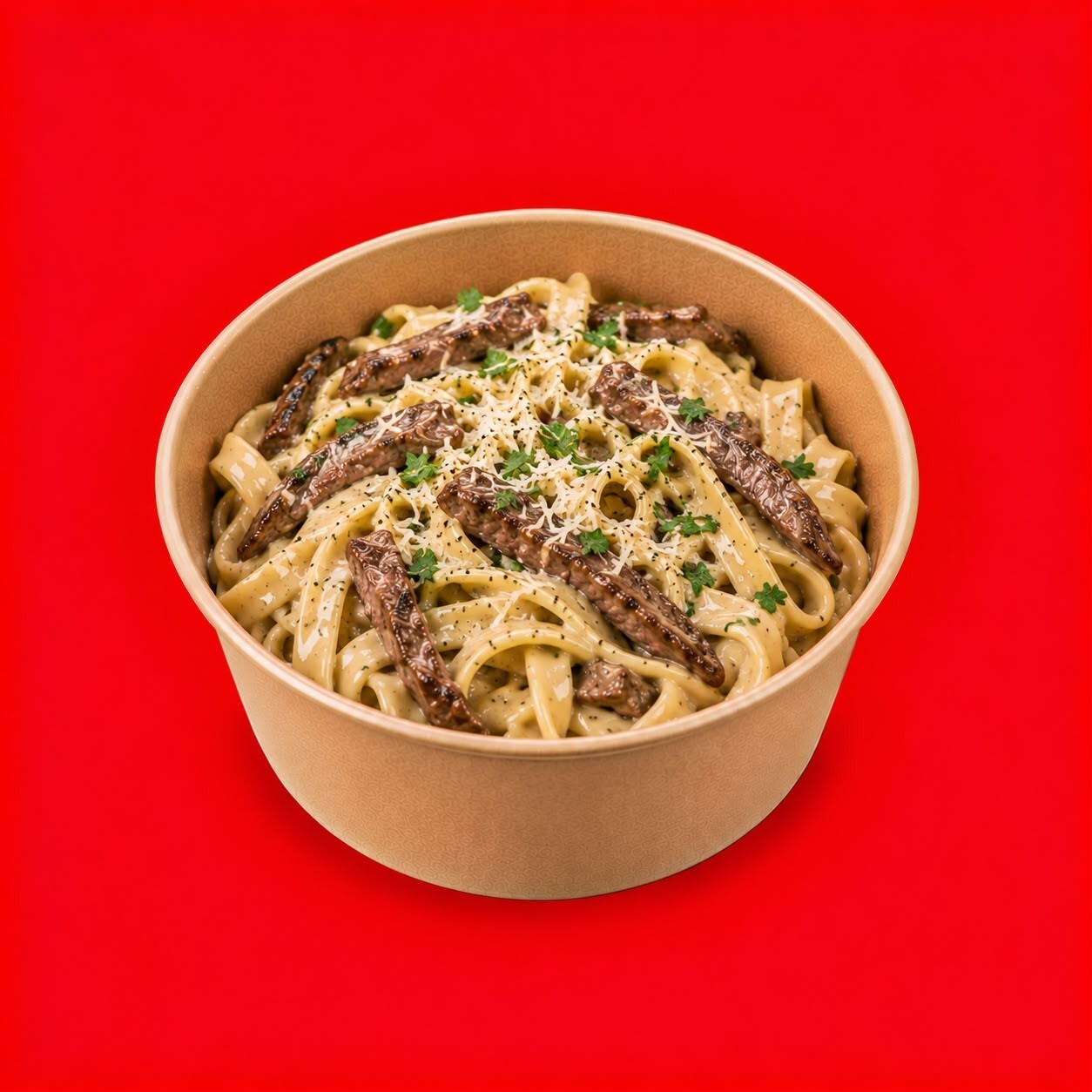 Antrikotlu Fettuccine Makarna