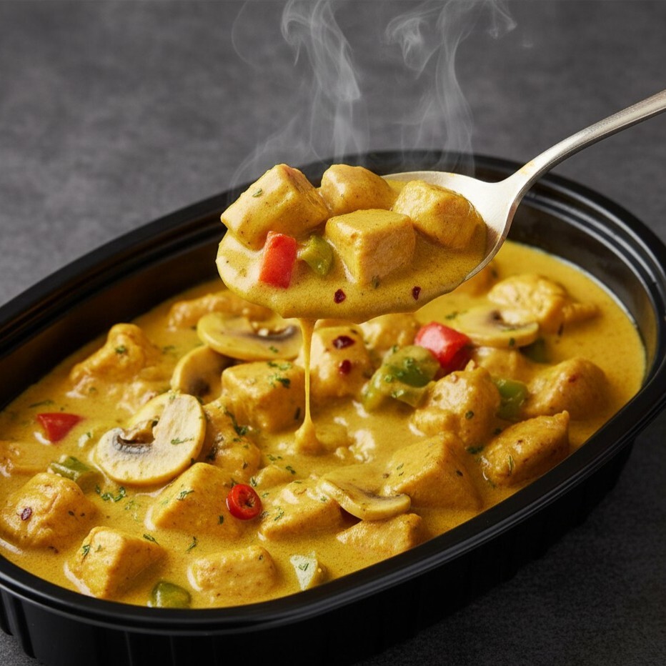 Kremalı Köri Soslu Tavuk