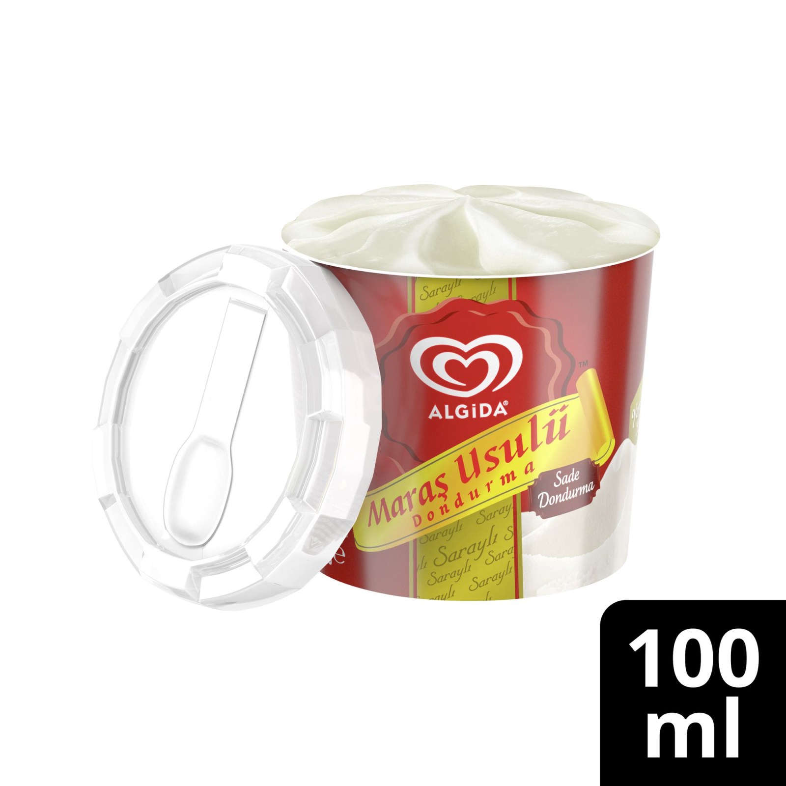 Algida Maraş Usulü Sade Cup Dondurma (100 ml.)
