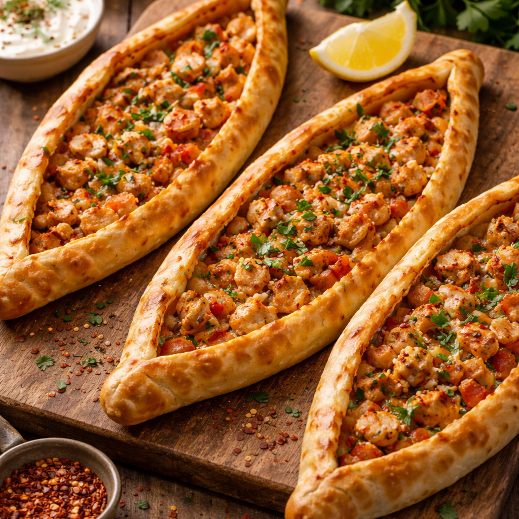3 adet Tavuklu Pide