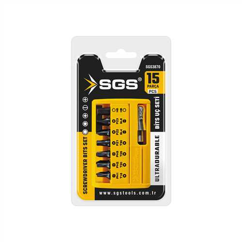 BİTS UÇ VE HIZLI ADAPTÖR SETİ 15 PARÇA Sand-Pro Series
