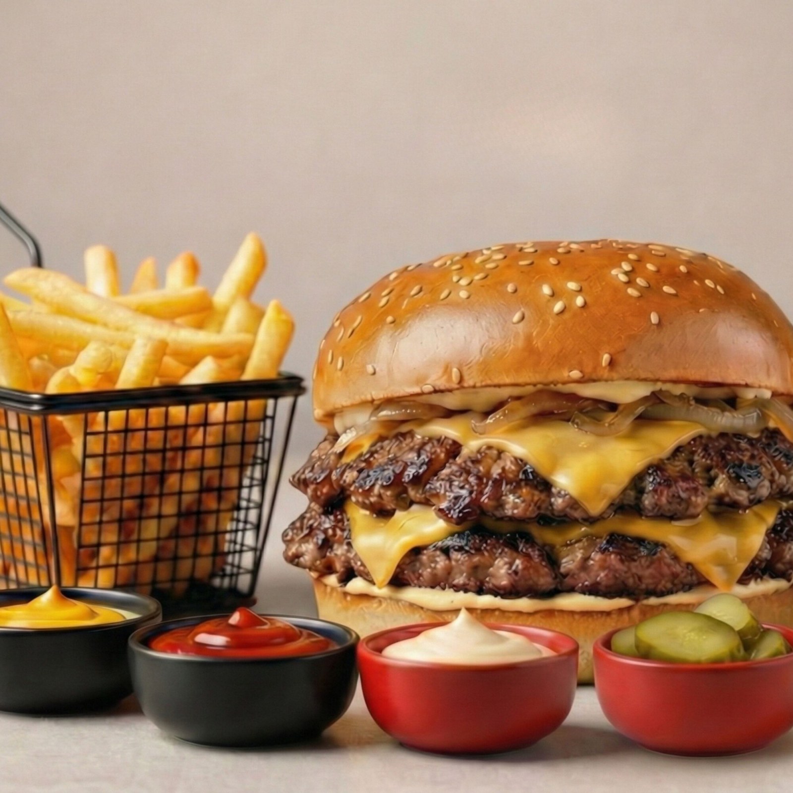 XL Gosht Smash Burger