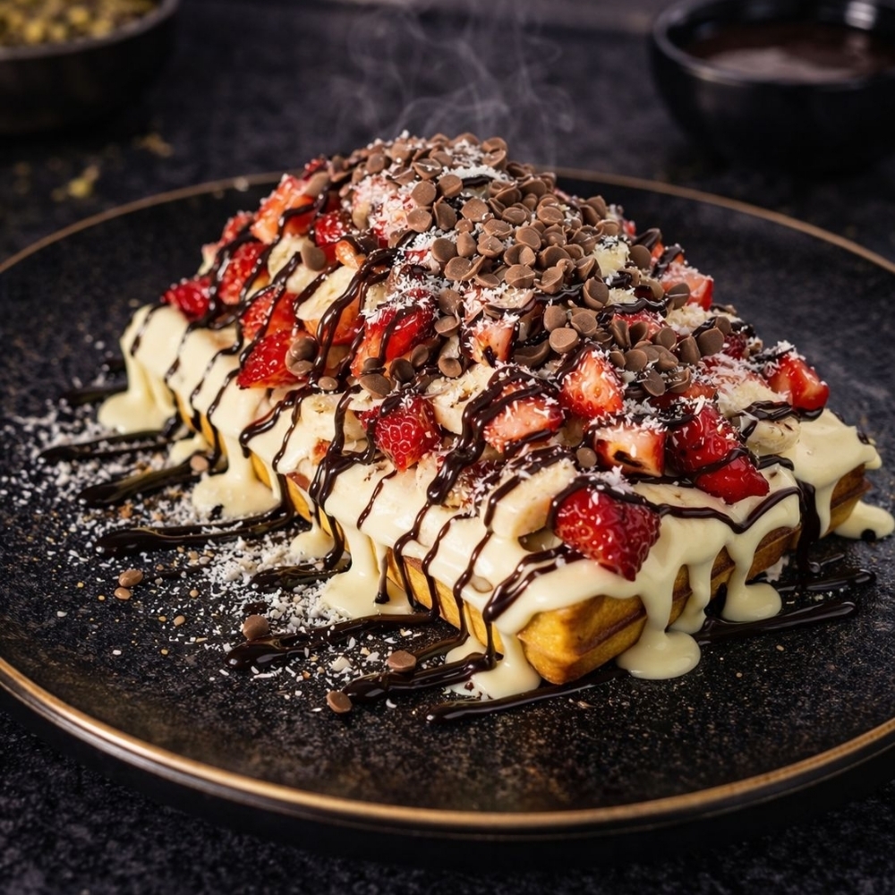 White Chocolate Waffle