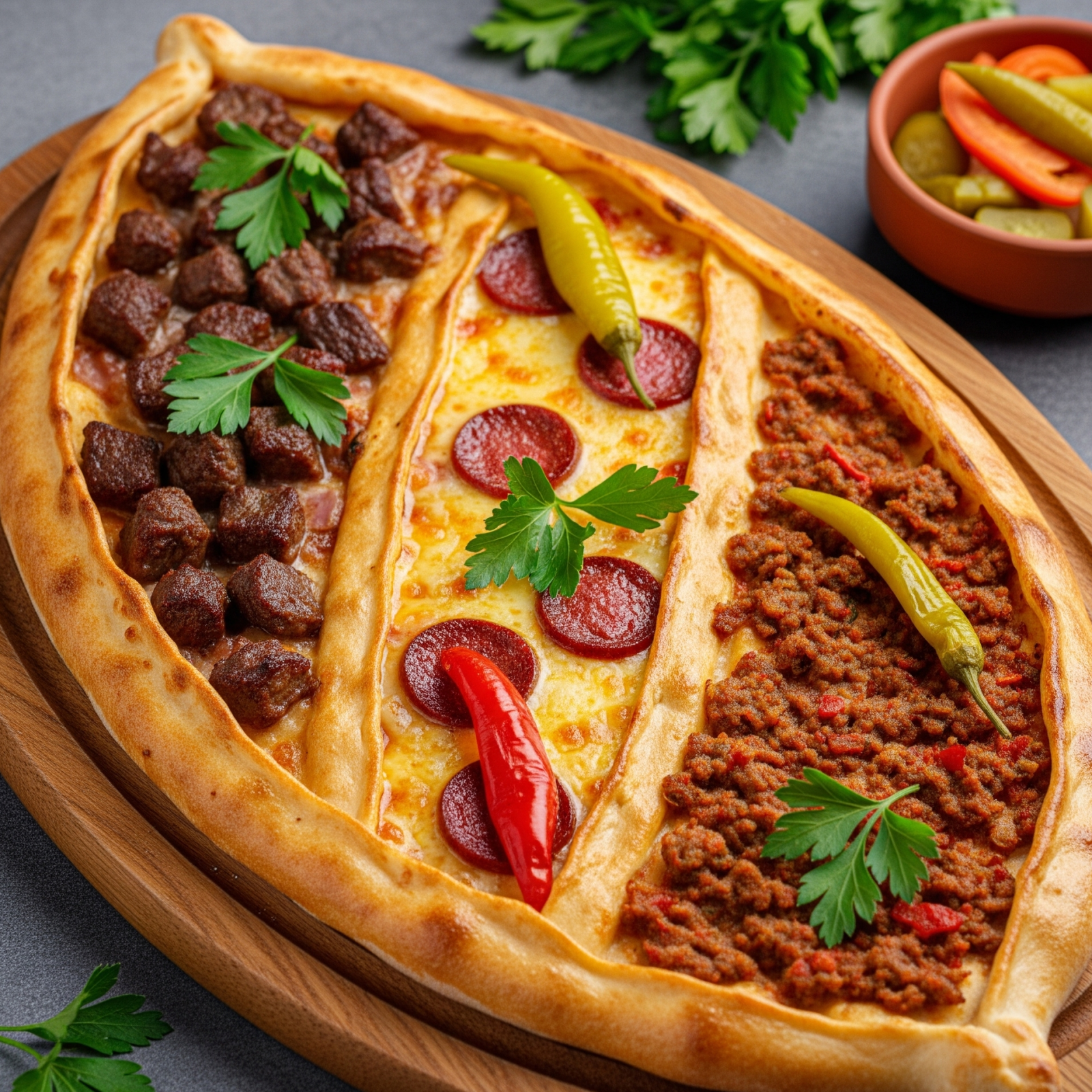 Dört Mevsim Pide + 330 Ml. Coca Cola