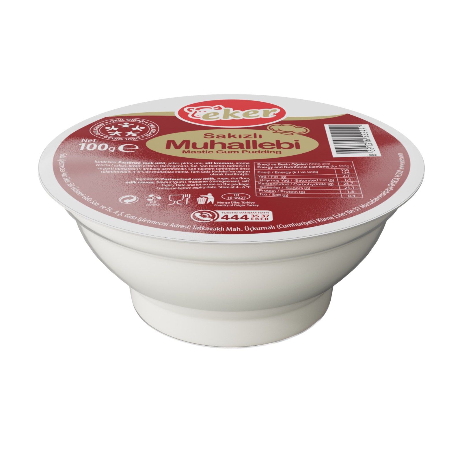 Eker Sakızlı Muhallebi (100 gr.)