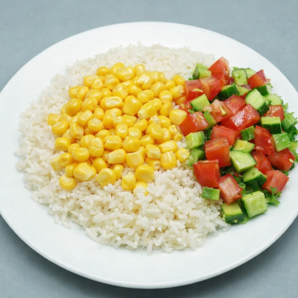Mısırlı Salatalı Pilav