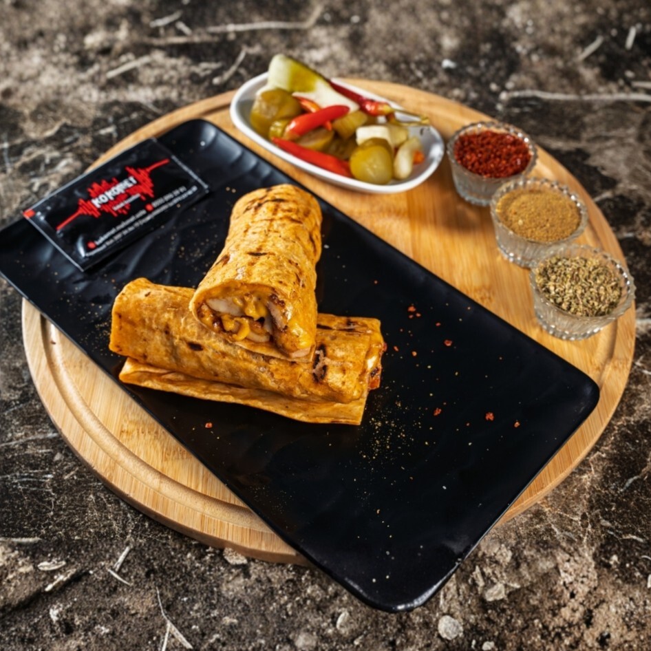 Double Cheddarlı Tavuk Dürüm
