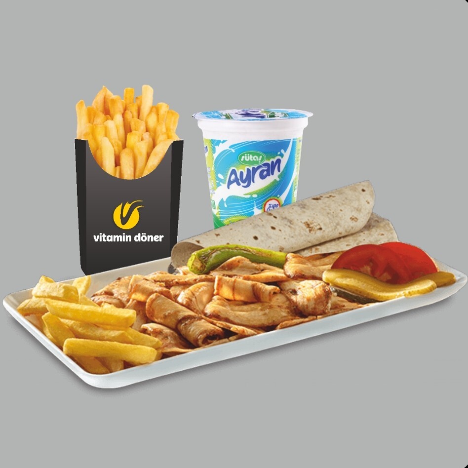 Porsiyon Tavuk Döner Menü ( 120 Gr )