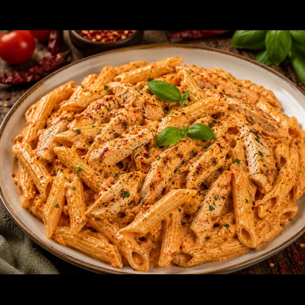 Arrabbiata Tavuklu Penne Makarna