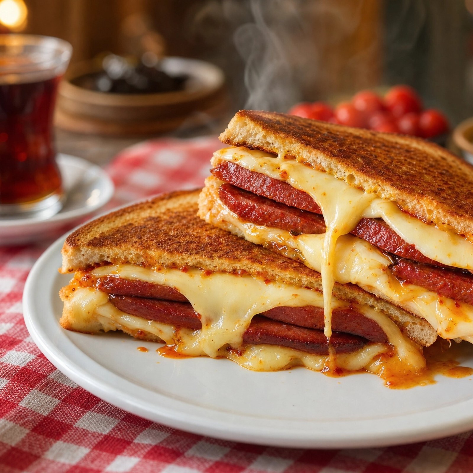 Double Karışık Tost