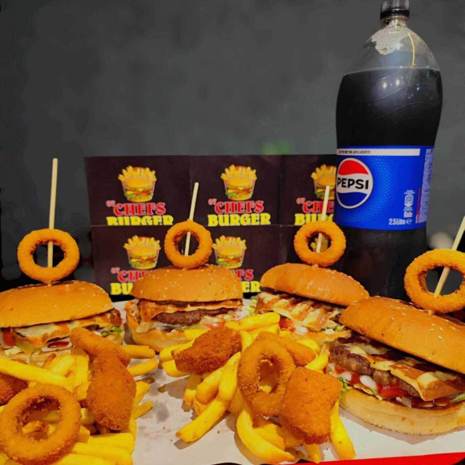 Dört Dörtlük Cheese Burger Menü