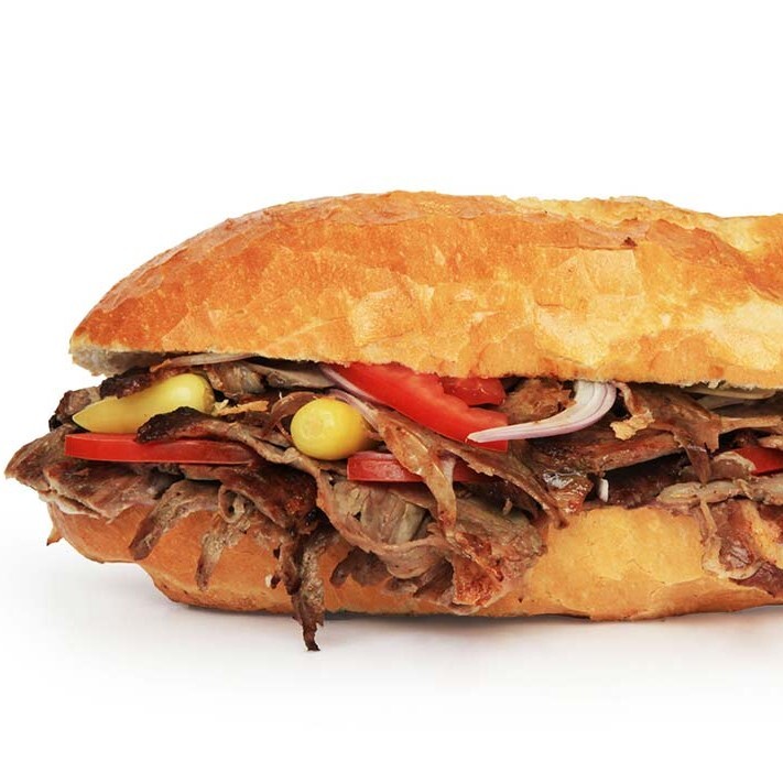 Yarım Ekmek Arası Döner + Ayran Menü
