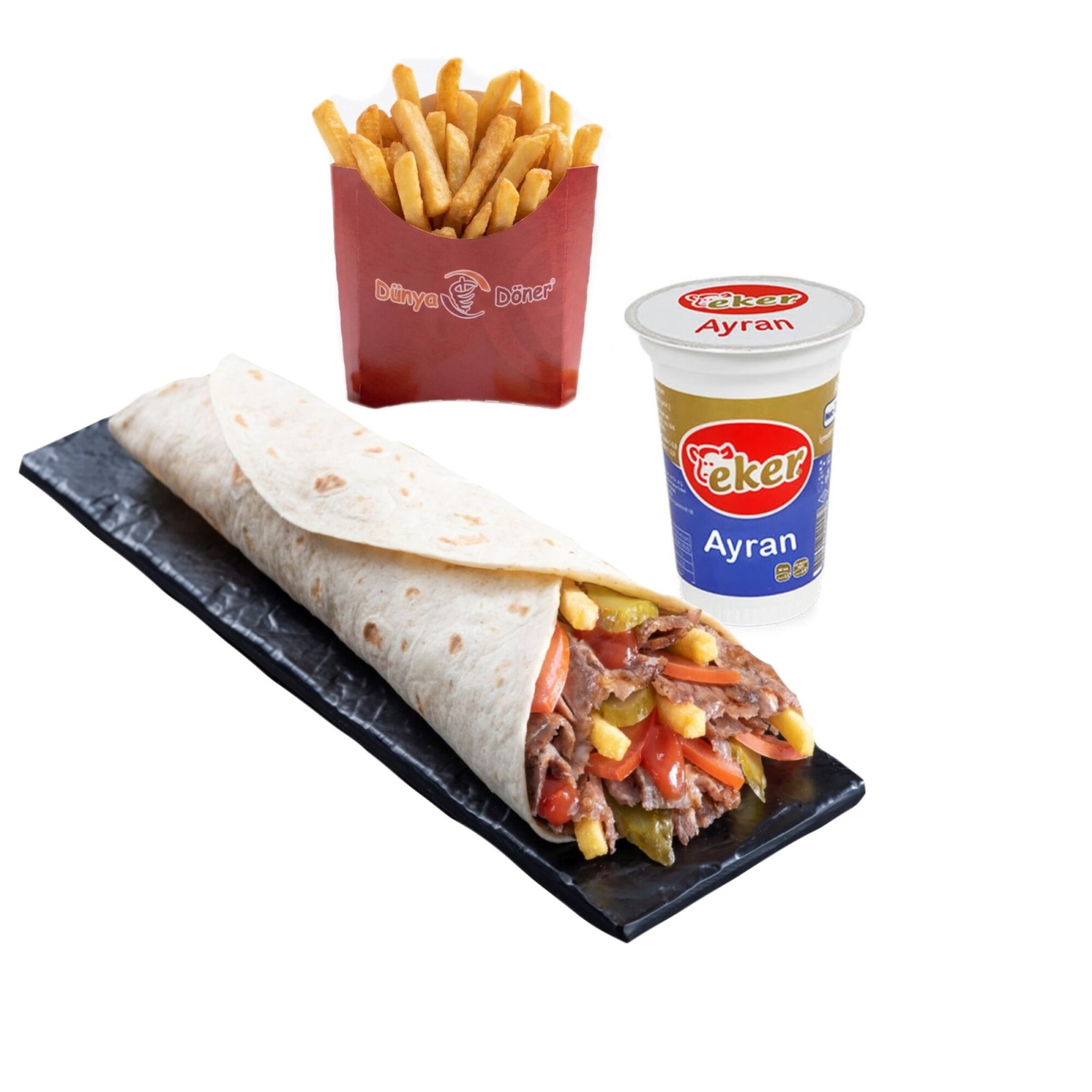 Et Dürüm (80 gr) Menü
