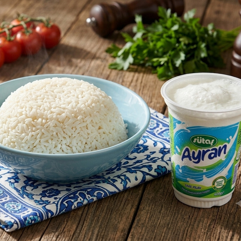 Sade Pilav + Ayran